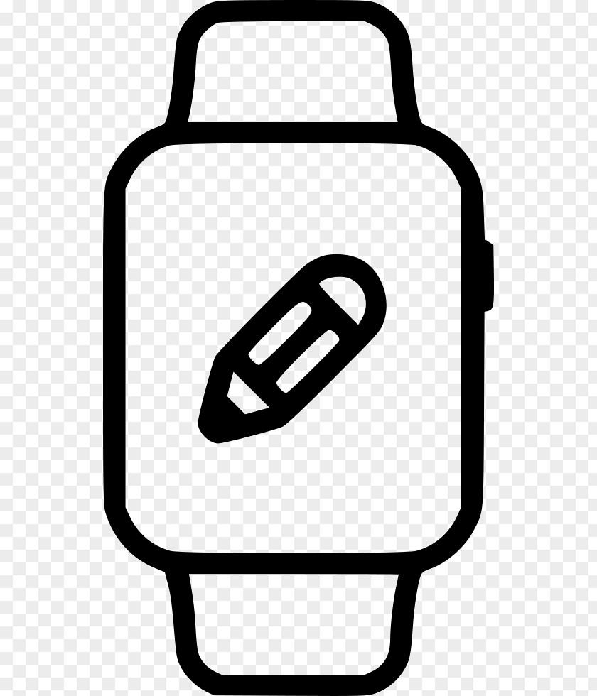 Fat Pencil Icon Vector Graphics Smartwatch Illustration Royalty-free PNG