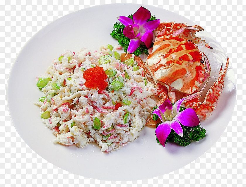 Hibiscus Crab Product Chinese Cuisine Steaming Food Stir Frying PNG