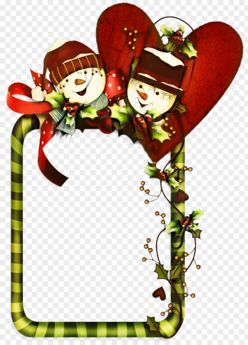 Picture Frame Heart Christmas PNG