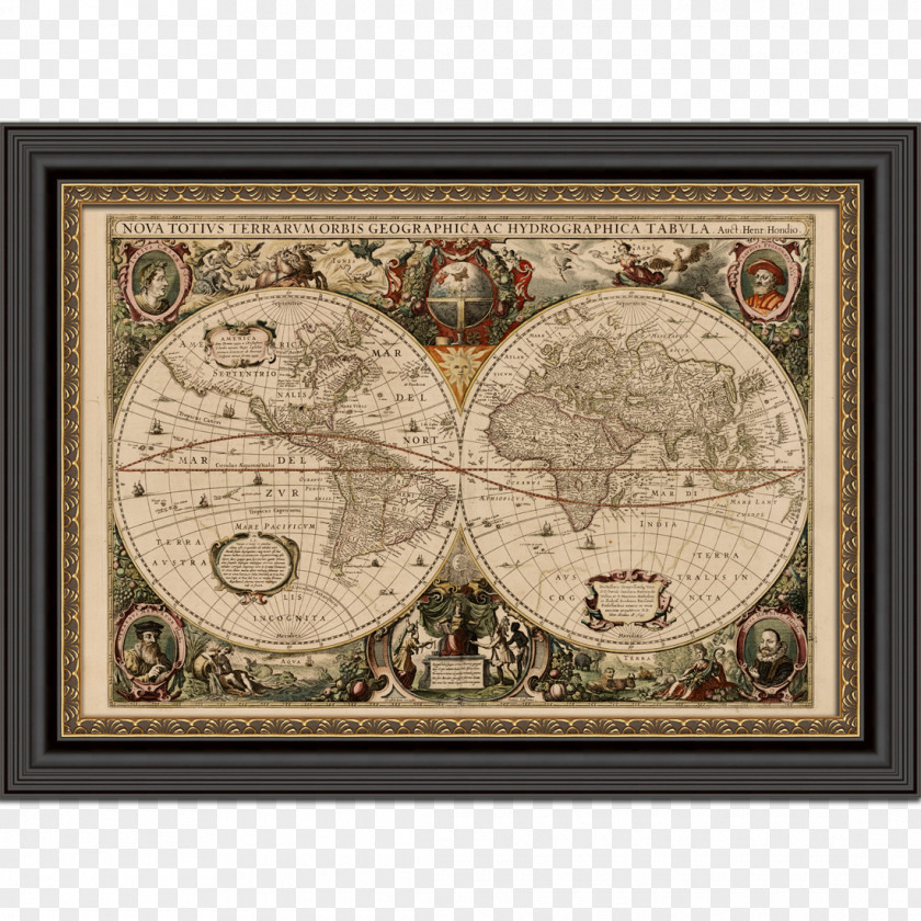 World Map Early Maps Old PNG
