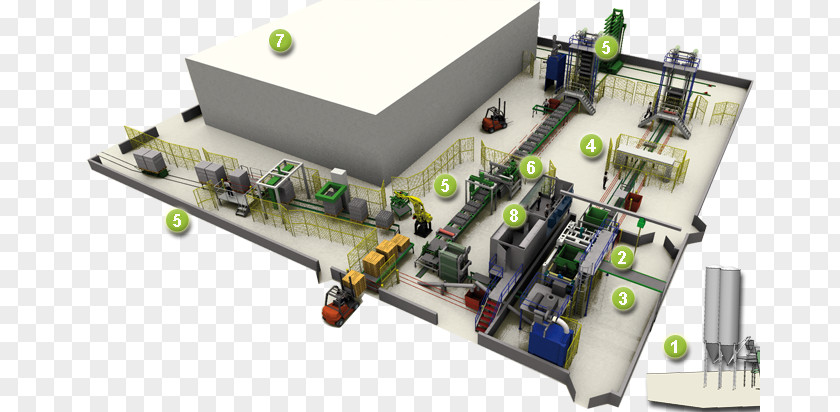 Advanced Technology Prefabrication Concrete Plant Machine Cement Mixers PNG