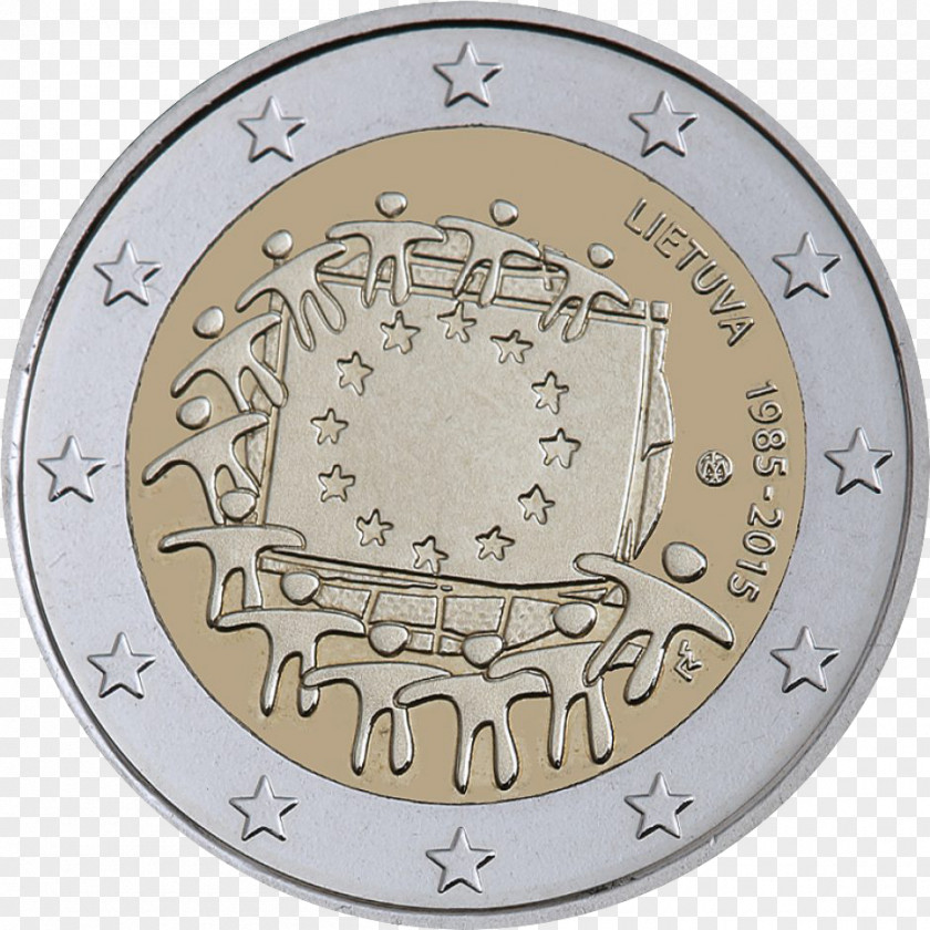 Coin Lithuania 2 Euro Coins Commemorative PNG