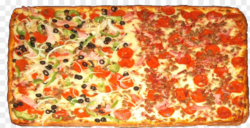 Pizza Sicilian Focaccia Italian Cuisine Tarte Flambée PNG
