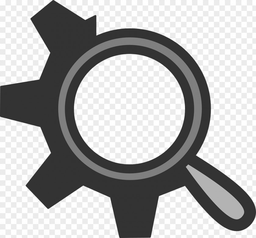 Search For Files Gear Web Engine Icon PNG