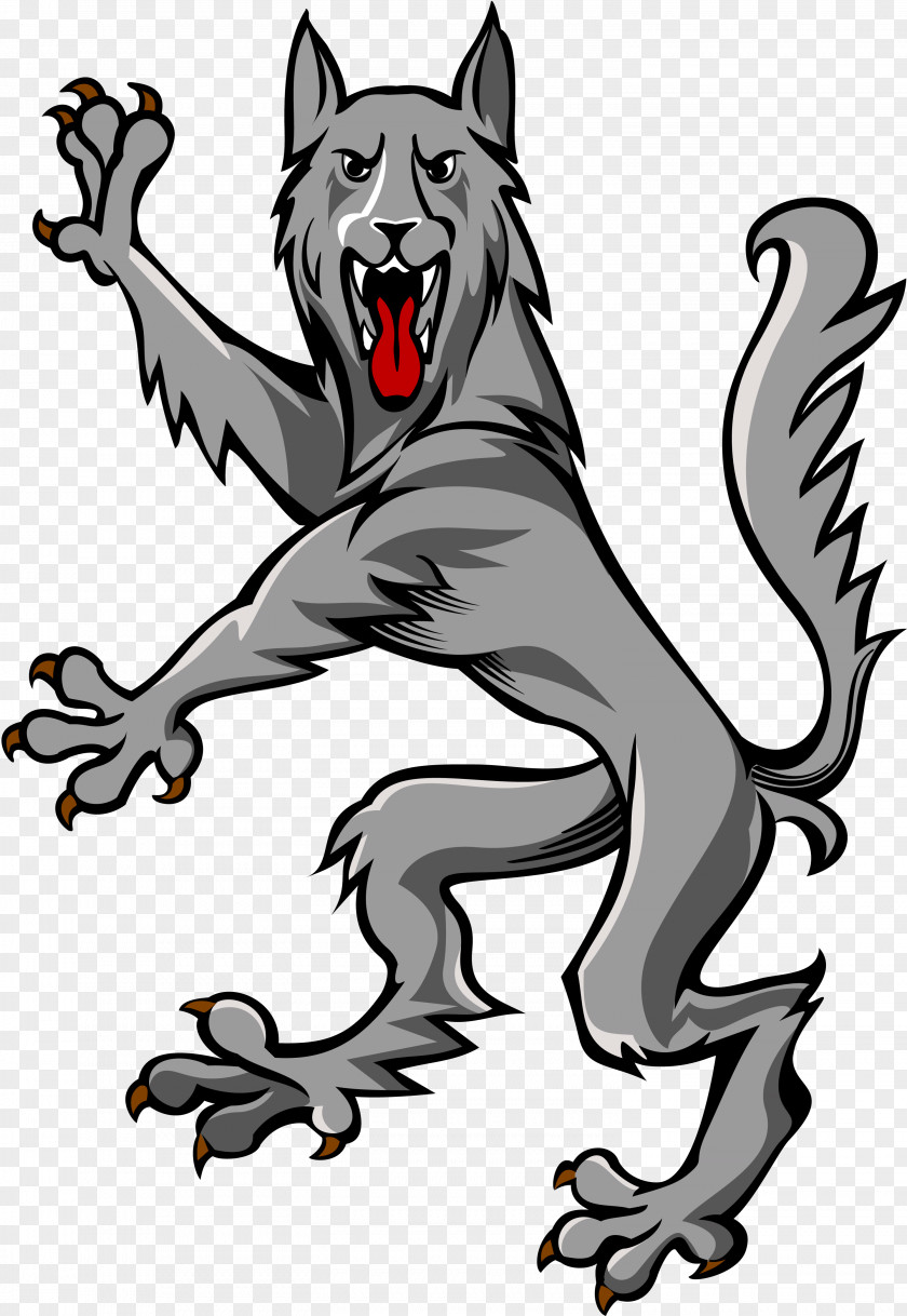 Wolf Tatoo Gray Coat Of Arms Wolves In Heraldry Crest PNG