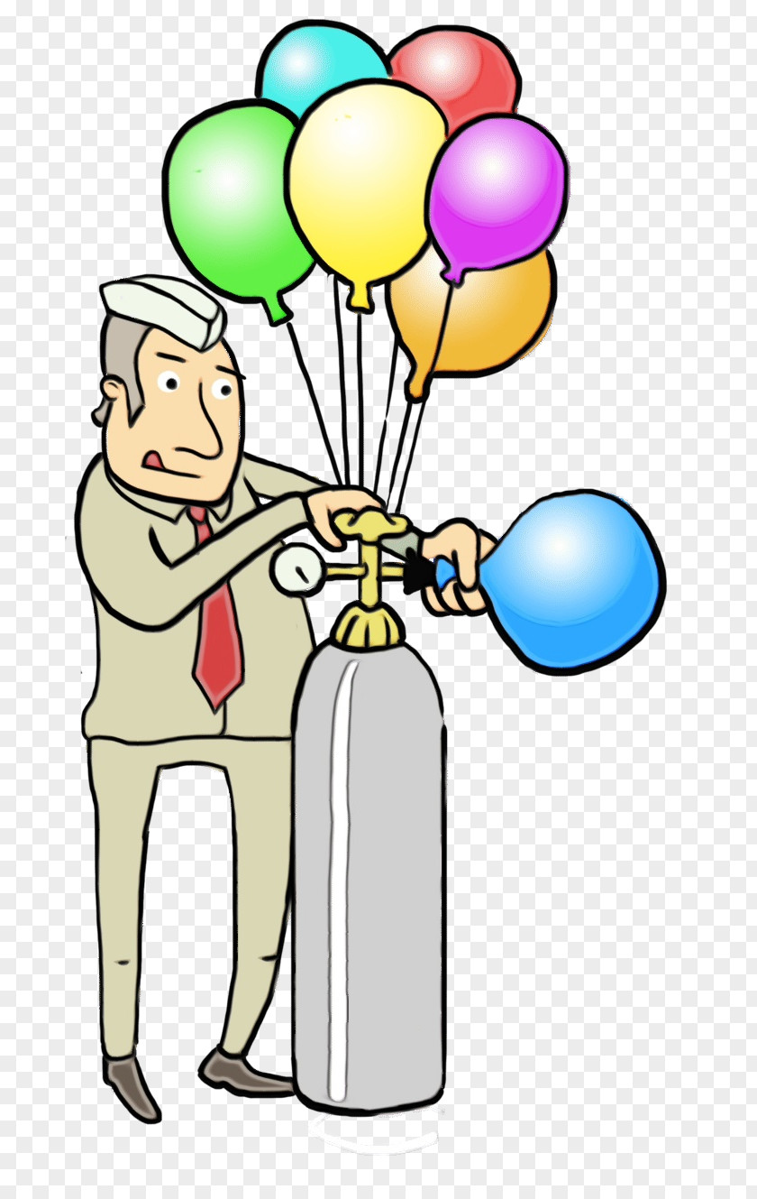 Cartoon Balloon Line Meter Flower PNG