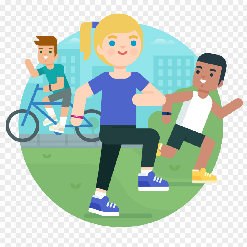 Fitbit Activity Tracker Cartoon Physical Fitness PNG