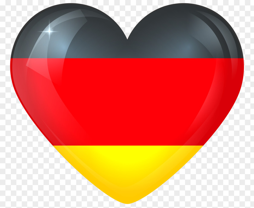 Flag Of Germany Heart Image PNG