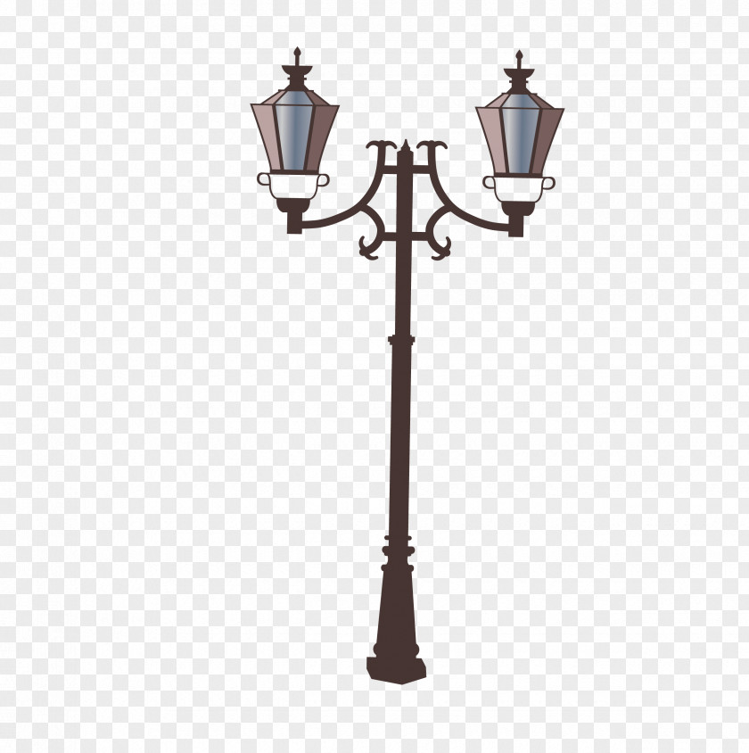 French Street Lights Vector Material Light Lamp PNG