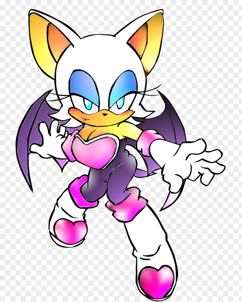 Rouge The Bat Whiskers Art Paw Character Clip PNG