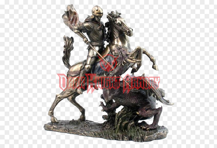 Dragon Saint George And The Statue Ogun Bronze Sculpture PNG