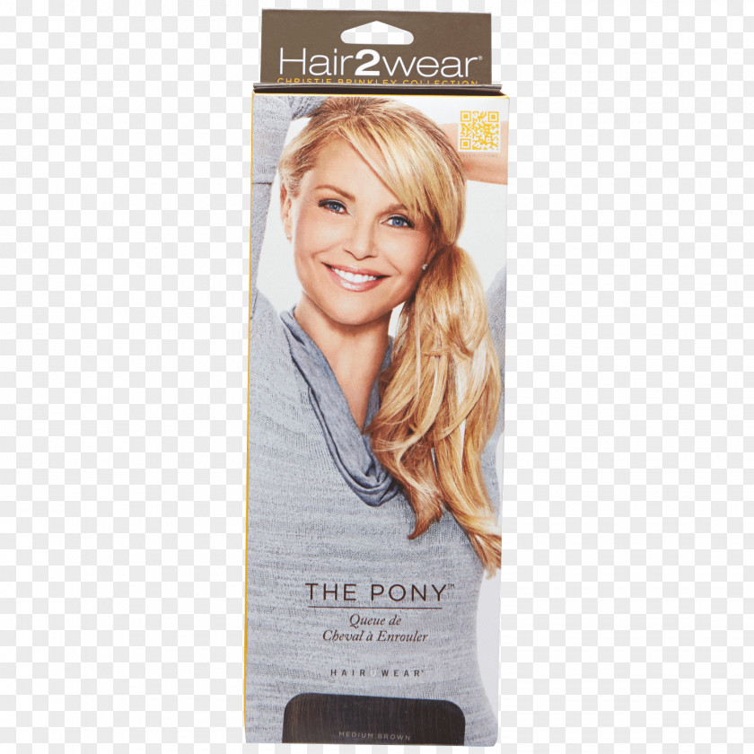 Hair Christie Brinkley Ponytail Artificial Integrations Blond Wig PNG