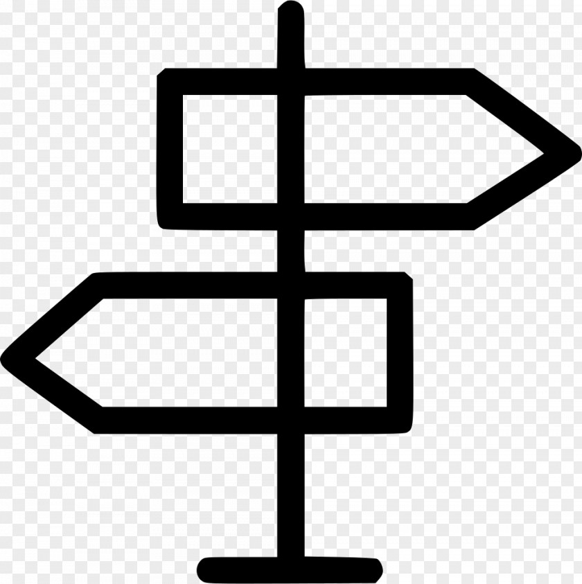 Directional Outline Clip Art PNG