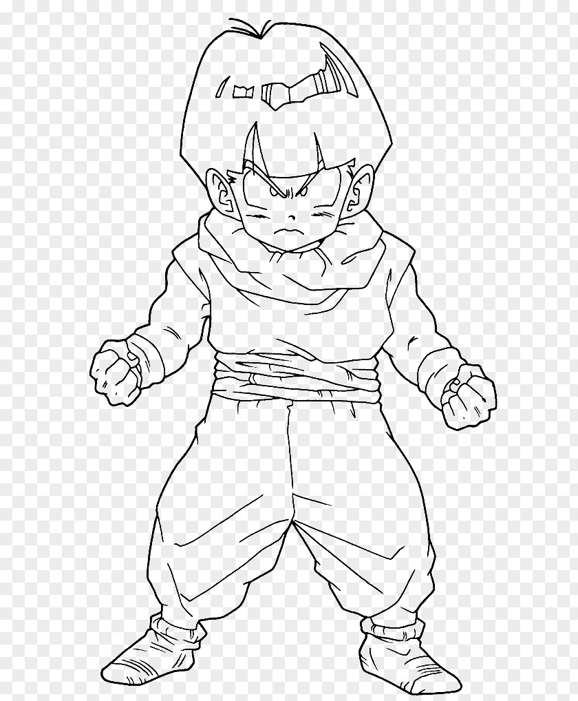 Goku Gohan Cell Mr. Satan Coloring Book PNG