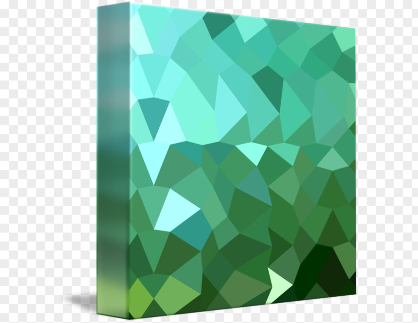 Green Abstract Teal Turquoise Angle Square PNG
