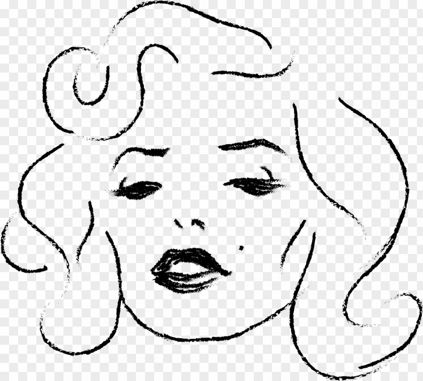 Face Drawing Line Art Coloring Book Clip PNG