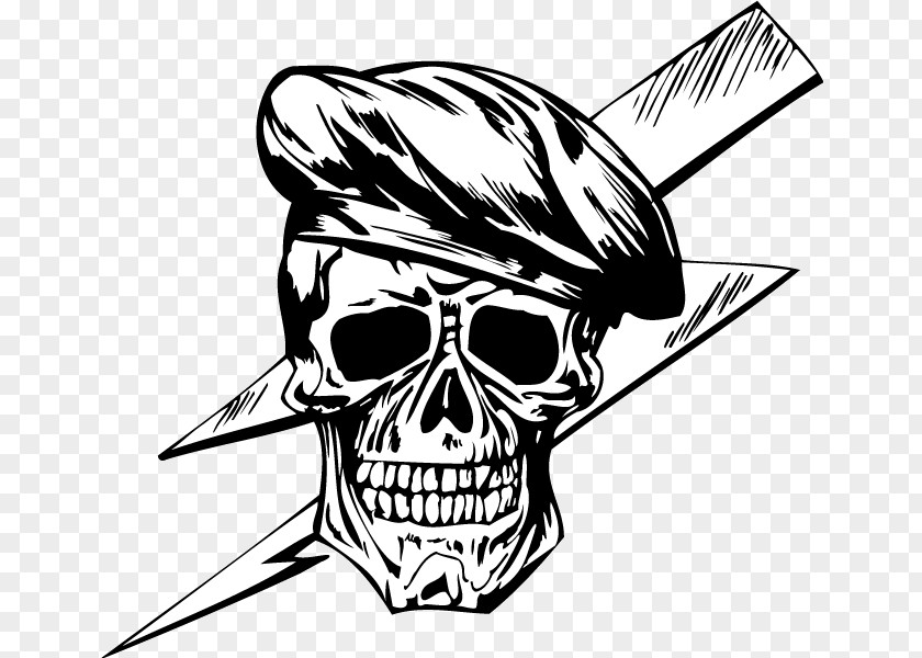 Skull Special Forces Human Symbolism Decal PNG