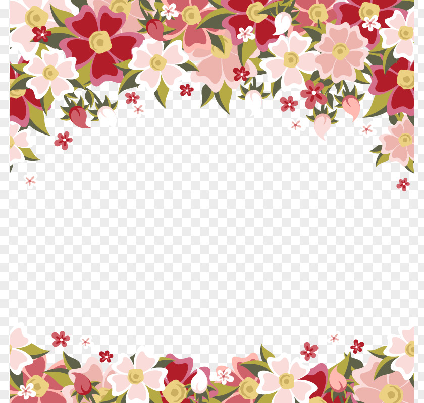 Vector Bright Flowers Flower Microsoft PowerPoint Template Ppt Floral Design PNG