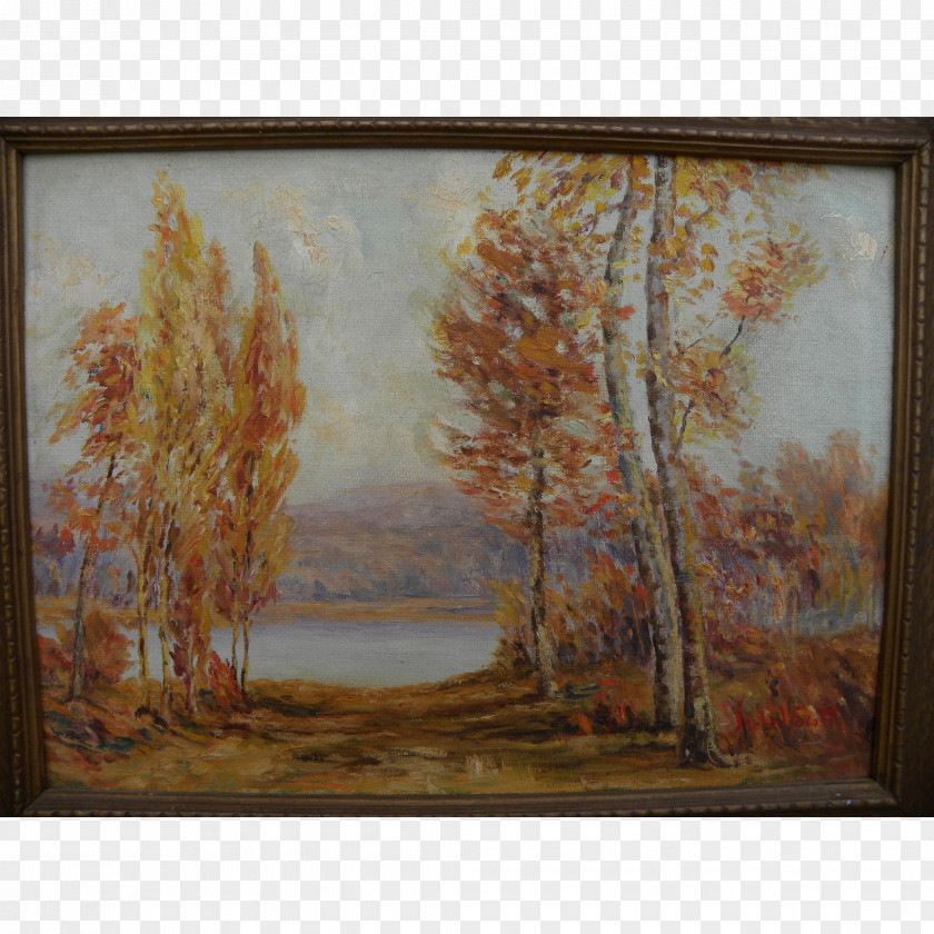 Fine Art Painting Modern Landscape Impressionism Oil PNG
