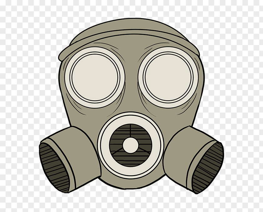 Gas Mask Drawing (2) World War PNG