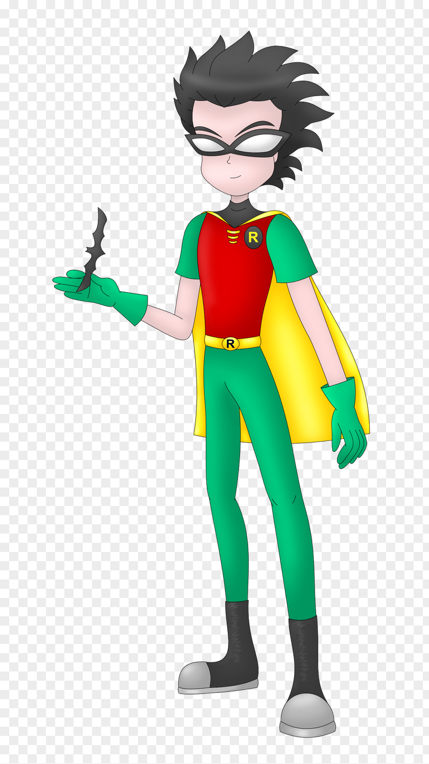 Teen Titans Robin Illustration Cartoon Superhero Visual Perception Legendary Creature PNG