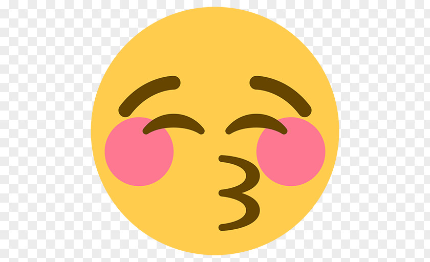 Caressing Emoji Kiss Smile Emoticon Smirk PNG