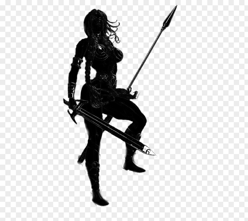 Feminism Misandry Electric Guitar Spear Silhouette Weapon Black PNG