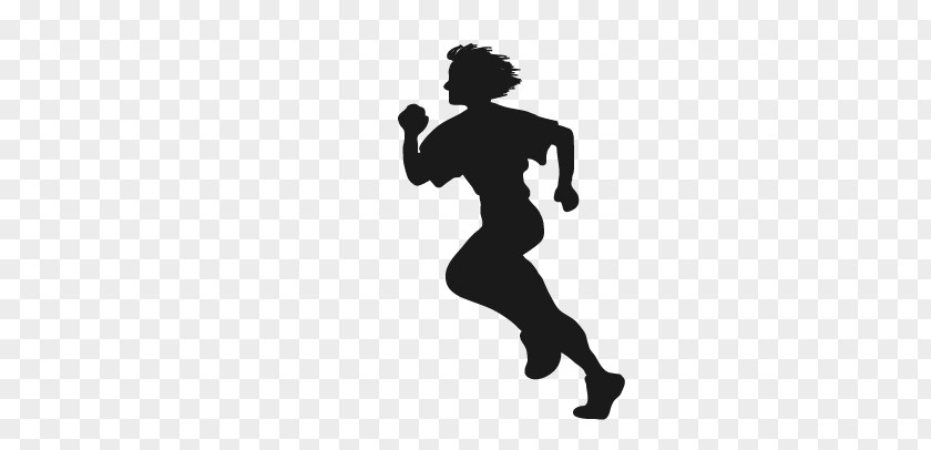 Fitness Male Silhouette Running PNG