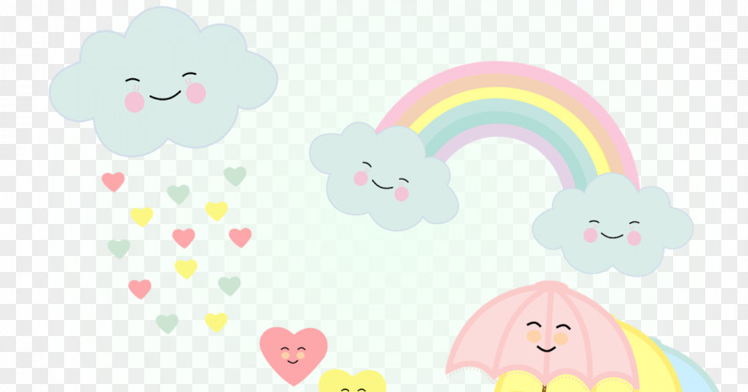 Lollipops Rain Cloud Clip Art PNG