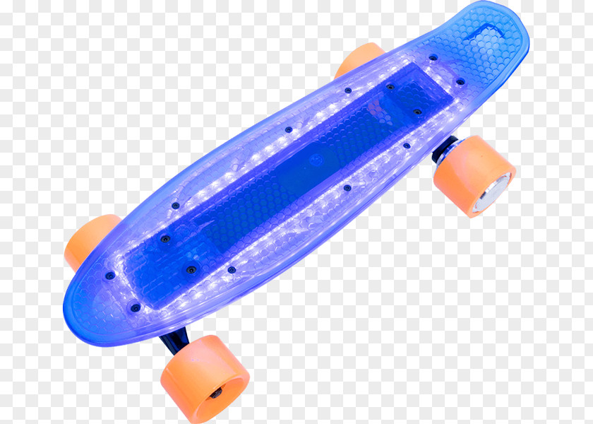 Skateboard Longboard Sk8 Blue Color PNG