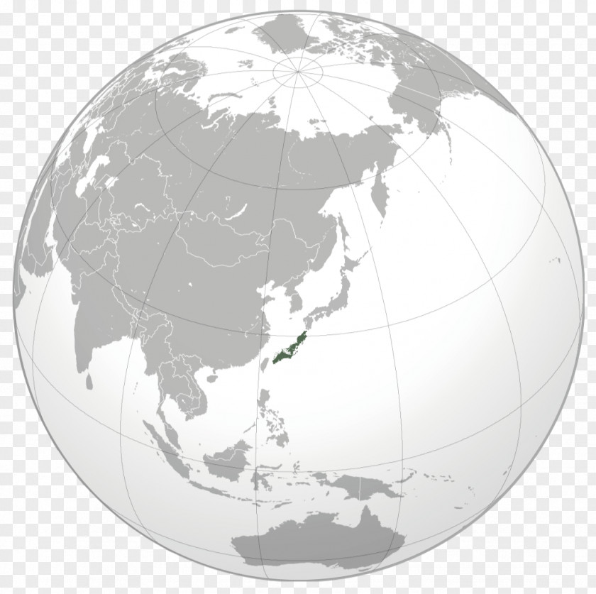 South Korea Japanese Archipelago Map Projection Orthographic PNG