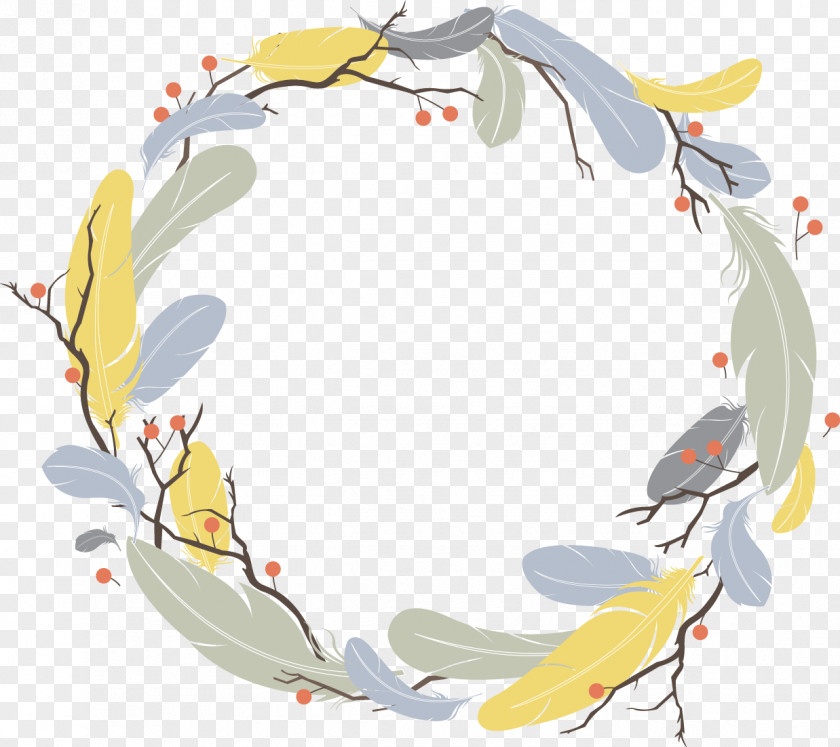 Feather Circle Euclidean Vector Clip Art PNG