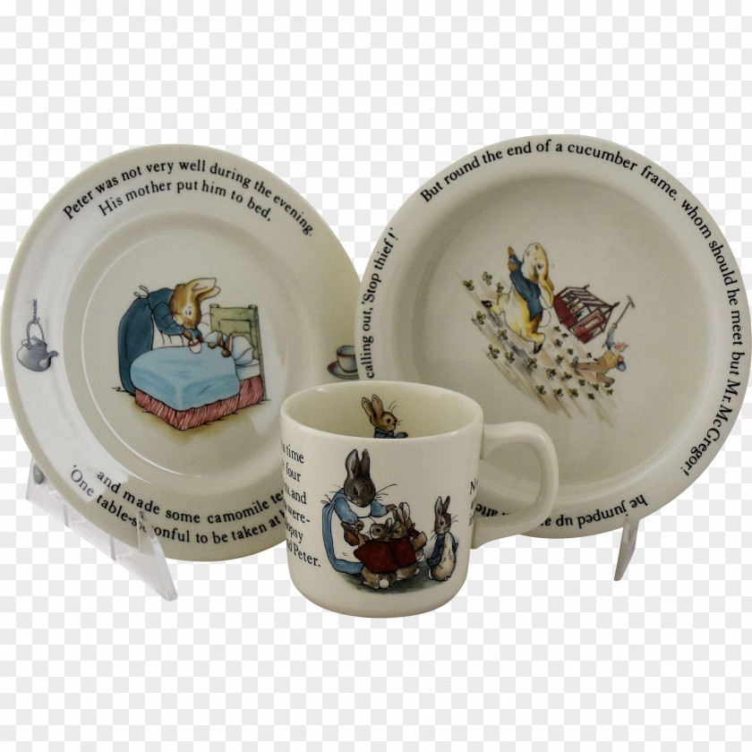 BEATRIX POTTER The Tale Of Peter Rabbit Tableware Saucer Plate PNG