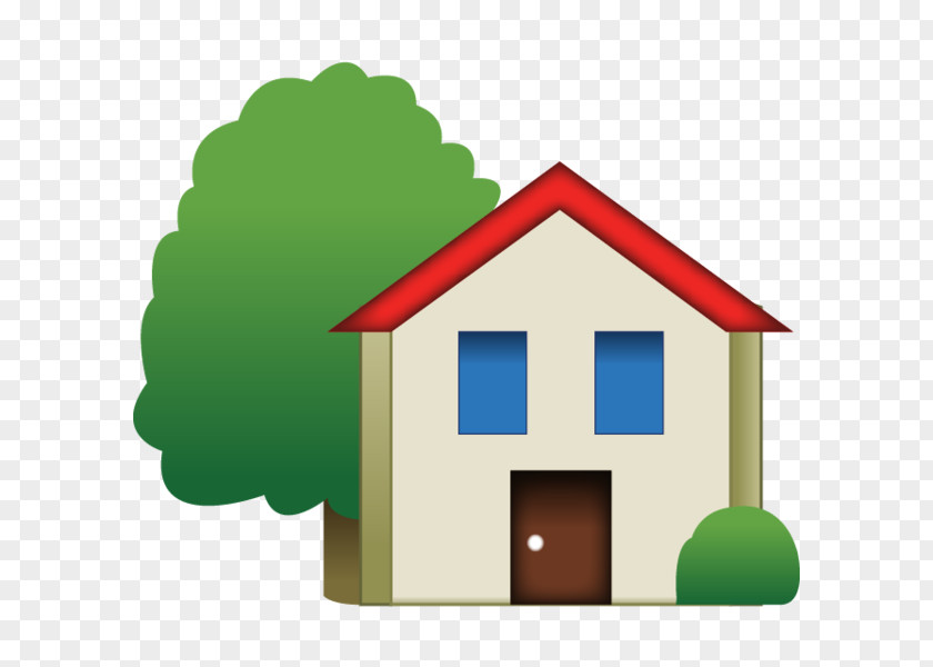 Cottage Emoji House Sticker PNG