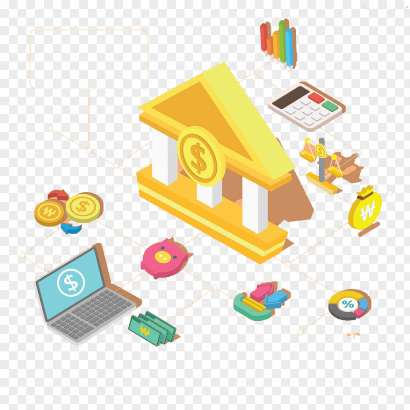Gold Coins And House Download Cartoon Clip Art PNG