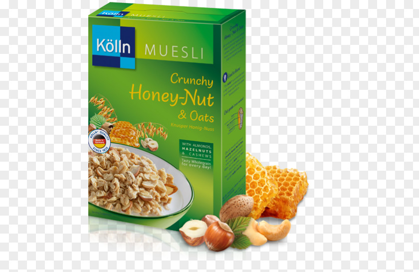 Honey Nuts Peter Kölln GmbH & Co. KGaA Muesli Breakfast Cereal Oat PNG