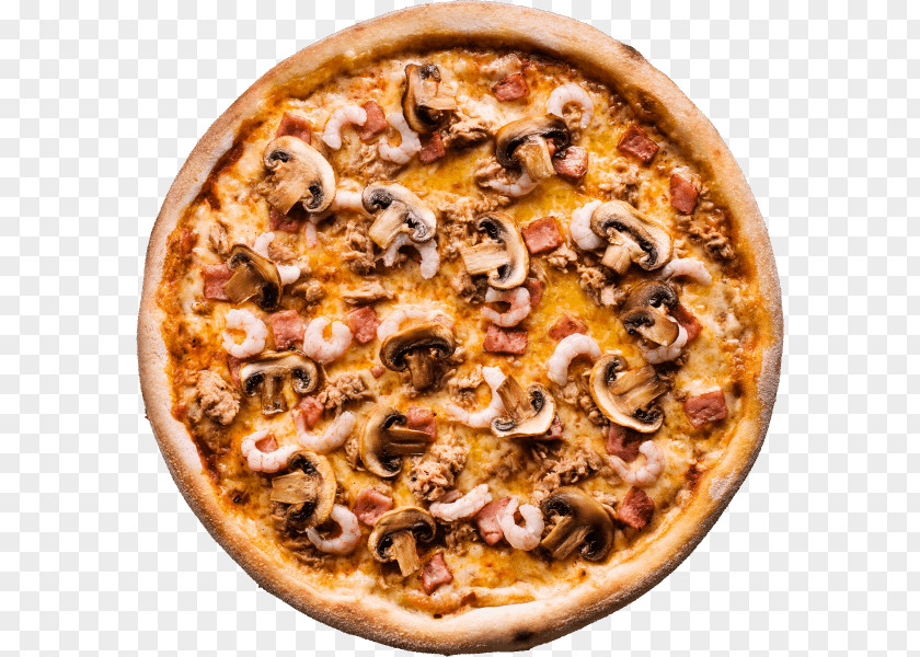 Pizza California-style Sicilian Quattro Stagioni Ham PNG