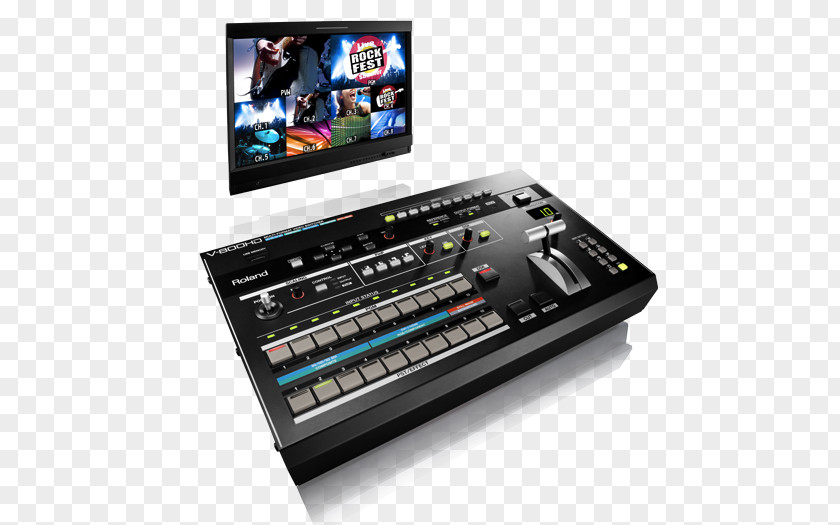 Roland Vision Mixer Audio Mixers Component Video Corporation PNG