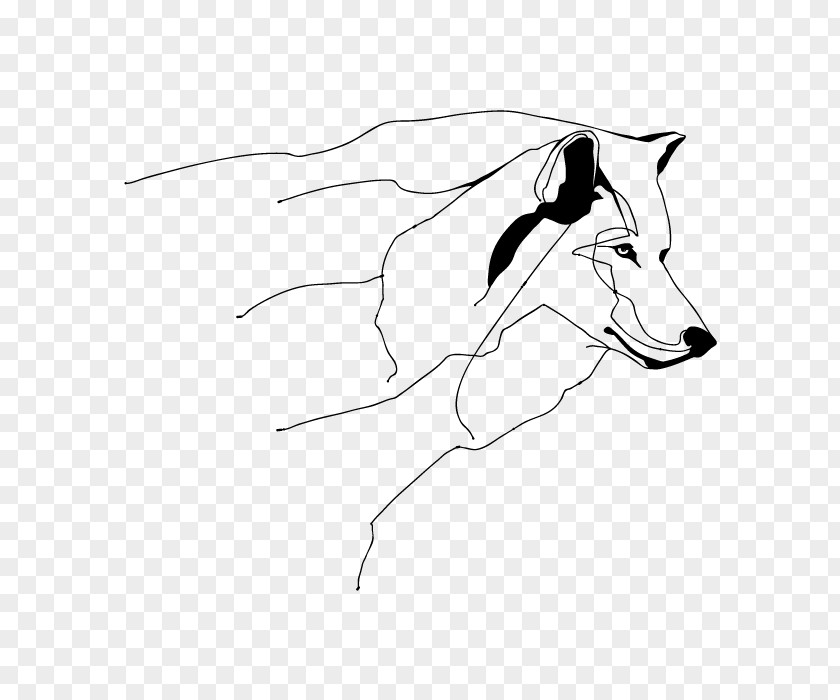 Style Wolfdog Dog Drawing PNG