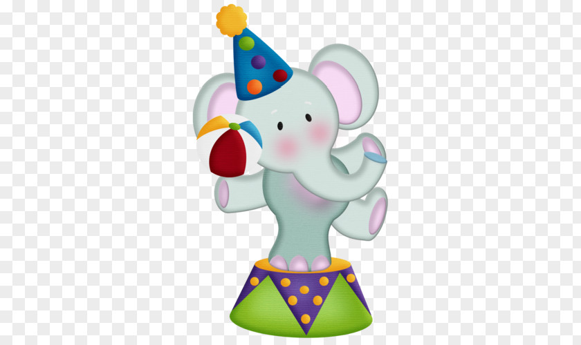 Circus Elephant Clown Clip Art PNG