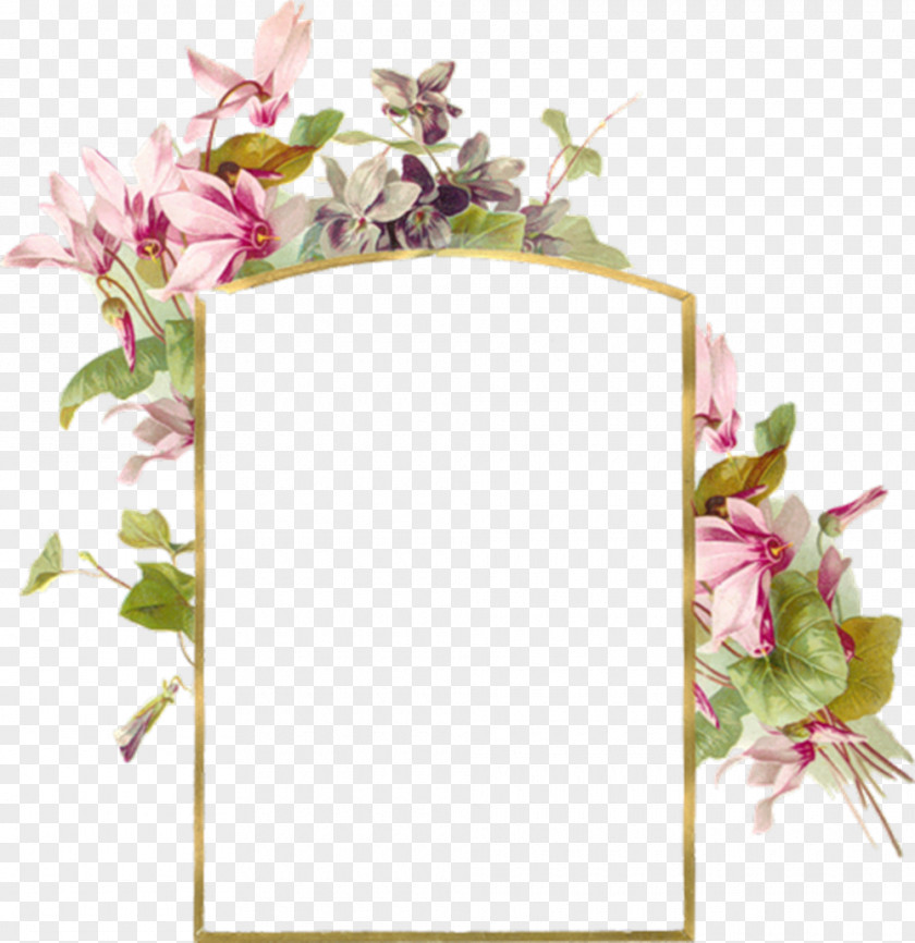 Flower Picture Frames Wedding Invitation Nursery PNG