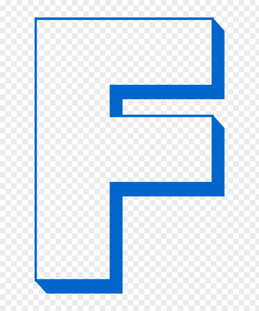 Letter F Outline. PNG