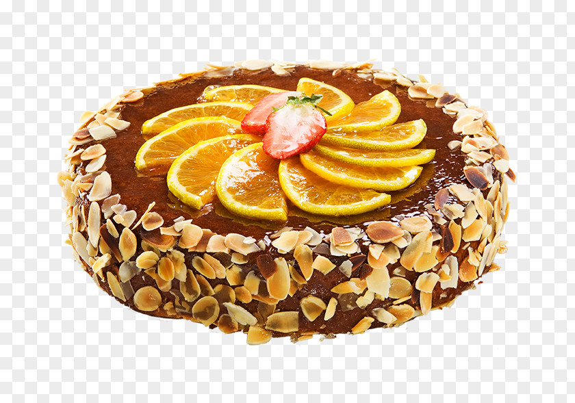 Orange Strawberry Cake Torte Waffle Birthday PNG
