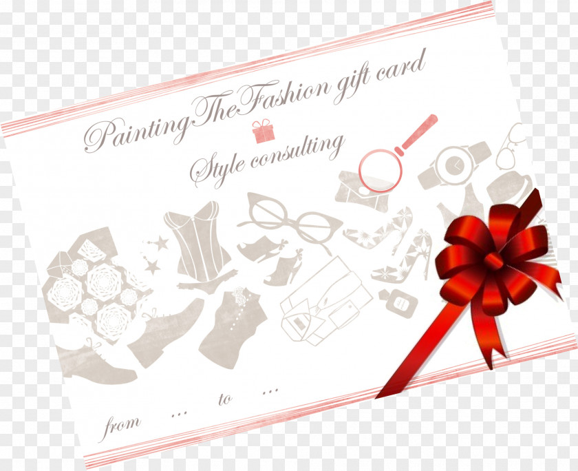 Ribbon Greeting & Note Cards Petal Floral Design PNG