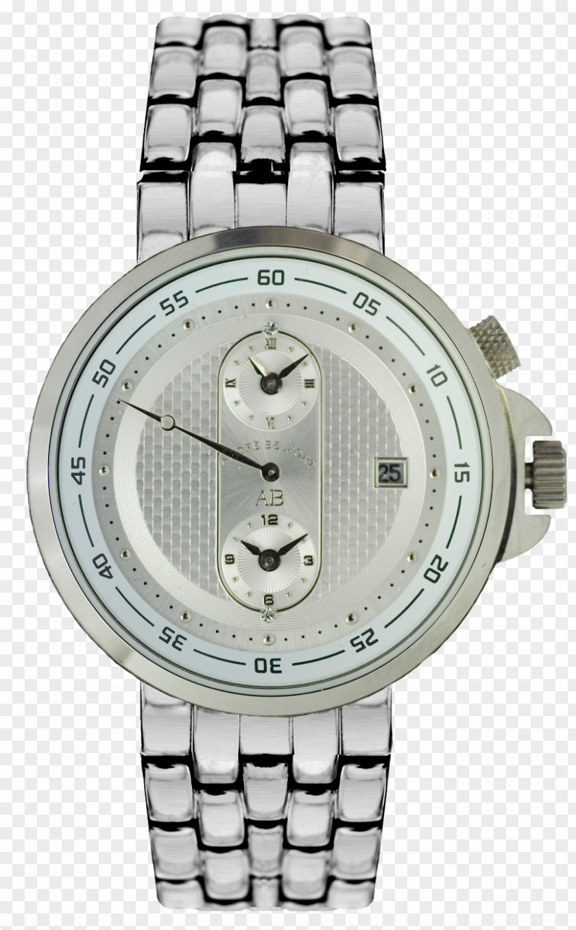 Watch Stainless Steel Clock Silver PNG