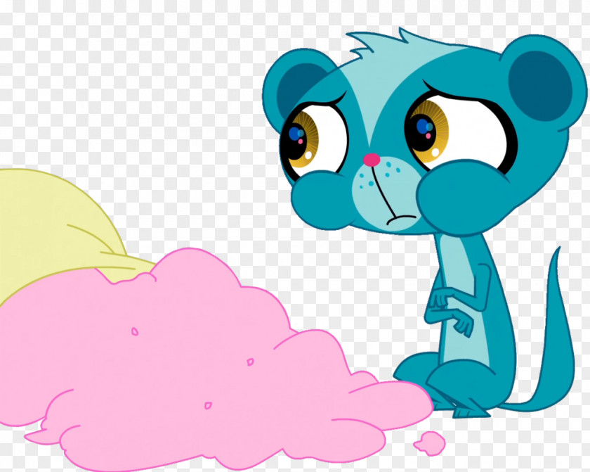 Cat Cotton Candy Art PNG