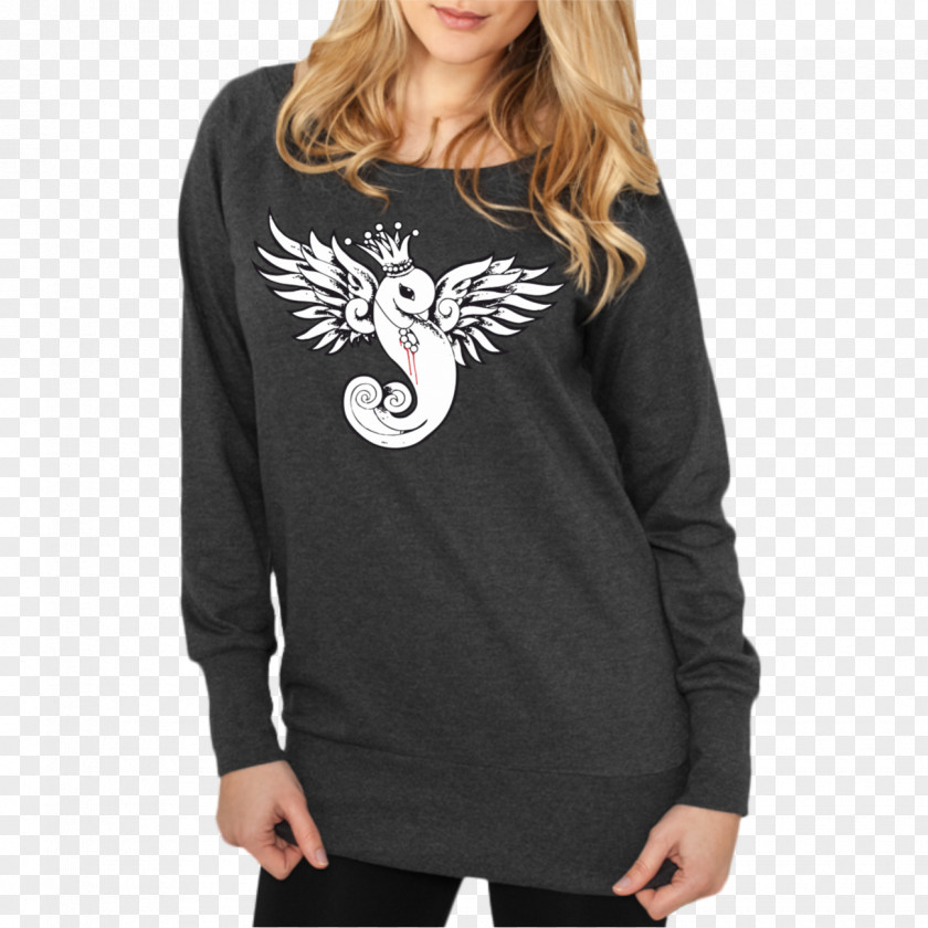 T-shirt Crew Neck Sleeve Hoodie Bluza PNG