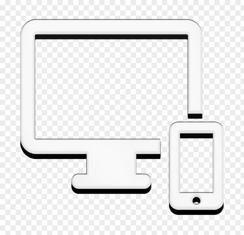 Technology Icon PC Smartphone Responsive Web PNG