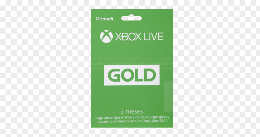 Xbox Live Gold Brand 12 Months Gift Card Download PNG
