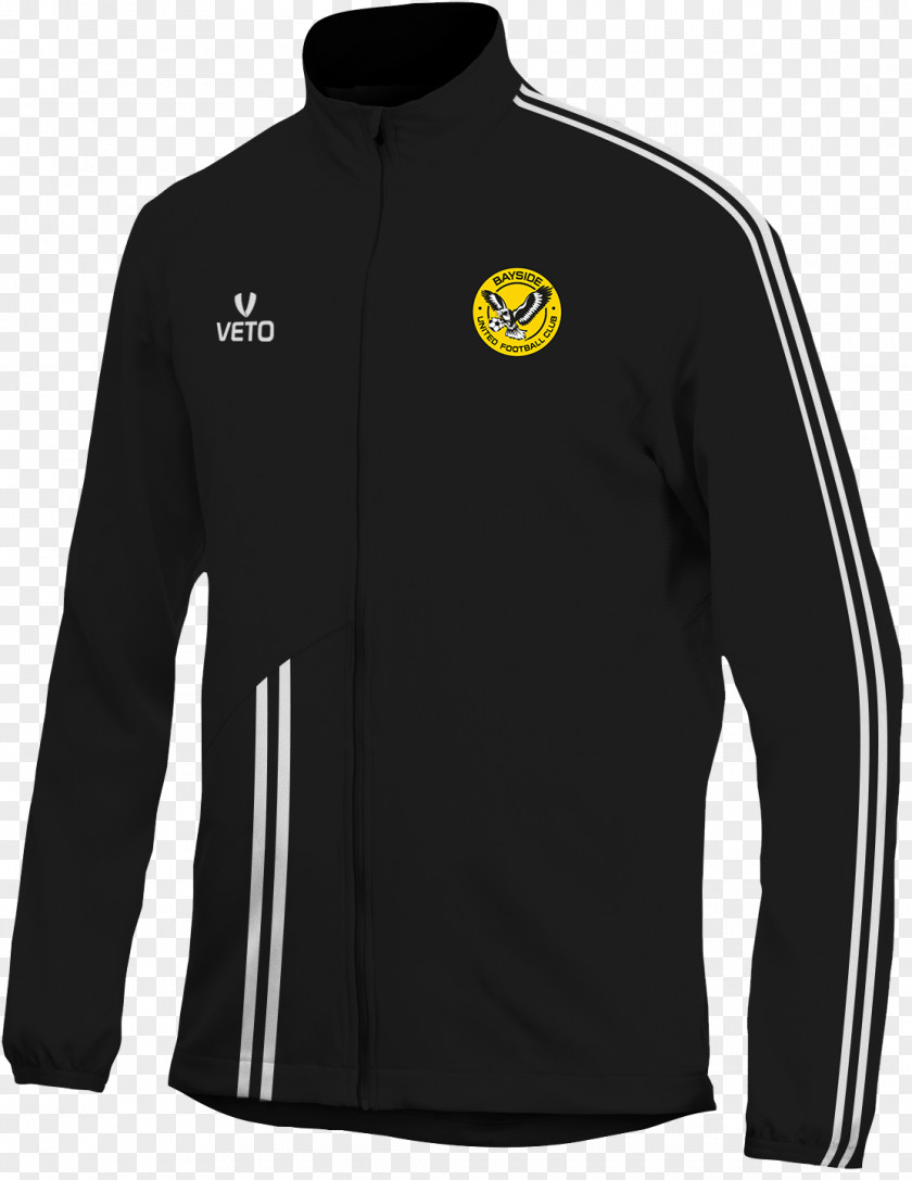 Black Jacket Long-sleeved T-shirt Sports Fan Jersey Bluza PNG